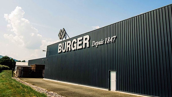 Burger depuis 1847 stor sort bygning